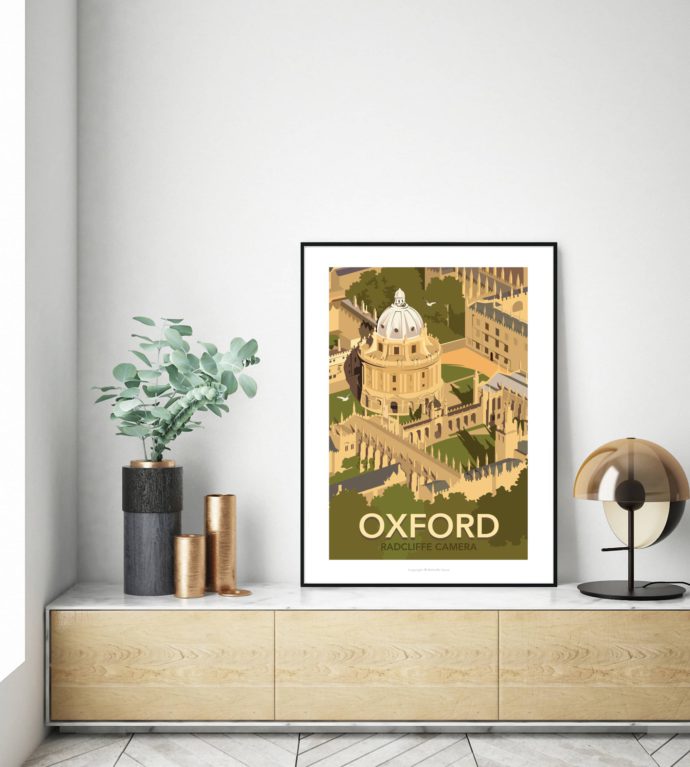 Radcliffe Camera illustrated poster